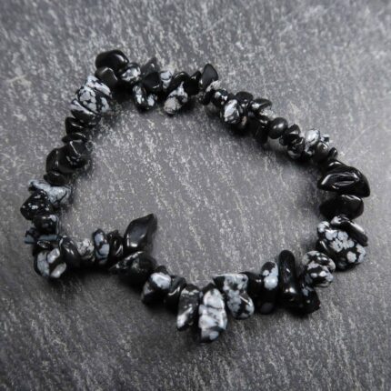 Snowflake Obsidian Bracelet (Natural)